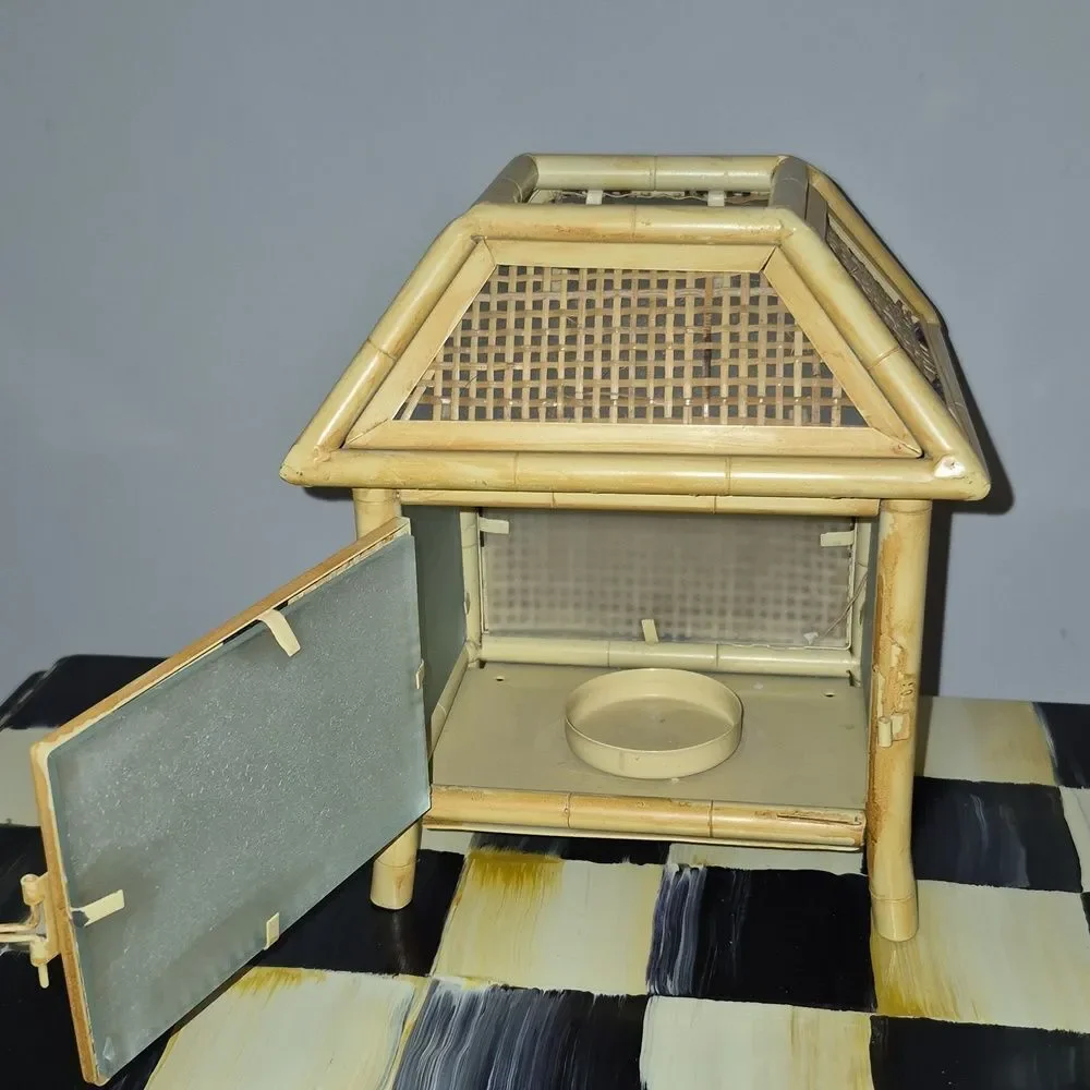 Vintage metal bamboo
